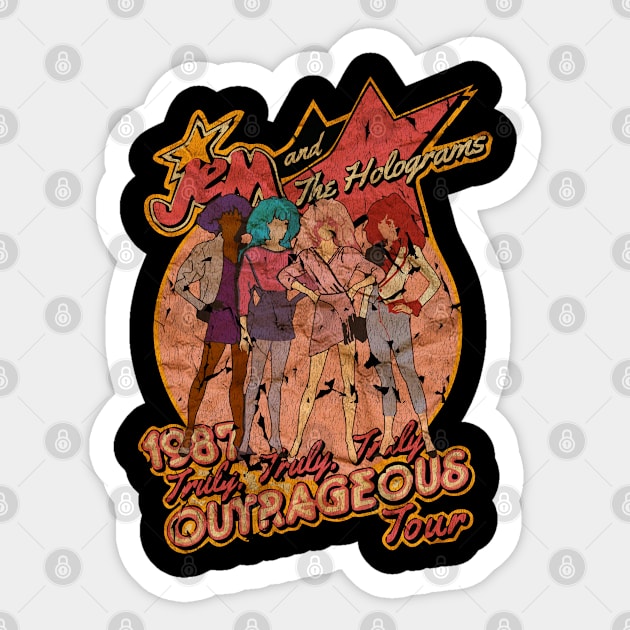 Jem Outrageous Tour 1987 Sticker by Wulanjun